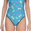 Swimsuit One Piece ARENA NEON LIGHTS REVERSIBLE Black Multi-colors