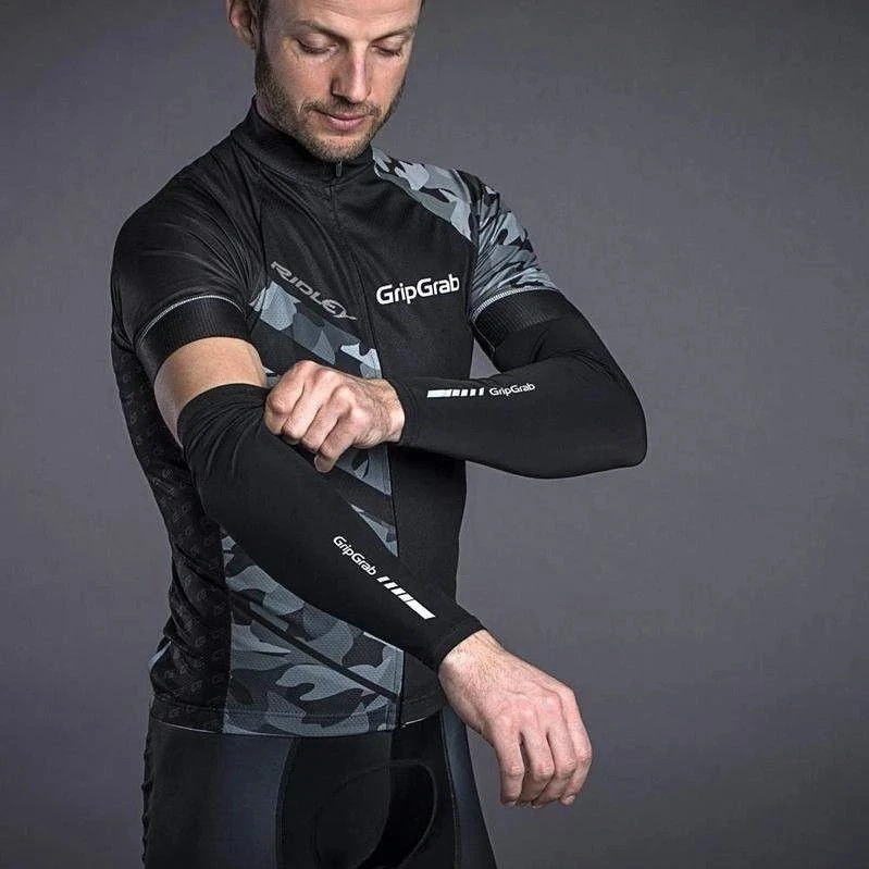 GripGrab UPF 50+ UV Arm Warmers Black - Image 3