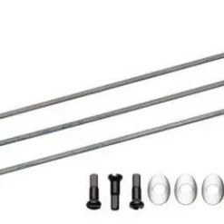 Kit 3 Rays External ZIPP CX Ray Black Chrome