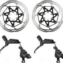 Sram Level TLM Pair Of Brakes 95cm 200cm Black With SRAM Centerline X Rounded 6 Bolt Disc 160 Mm