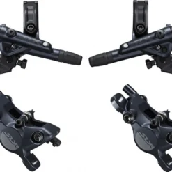 Pair Of Brakes Shimano SLX M7100 R Sine Ventil J-Kit (Without Disk) 165cm 95cm Black