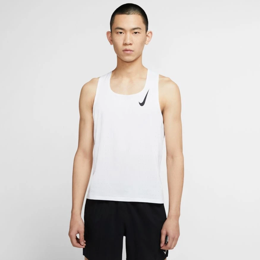Nike AeroSwift Tank Top White - Image 3