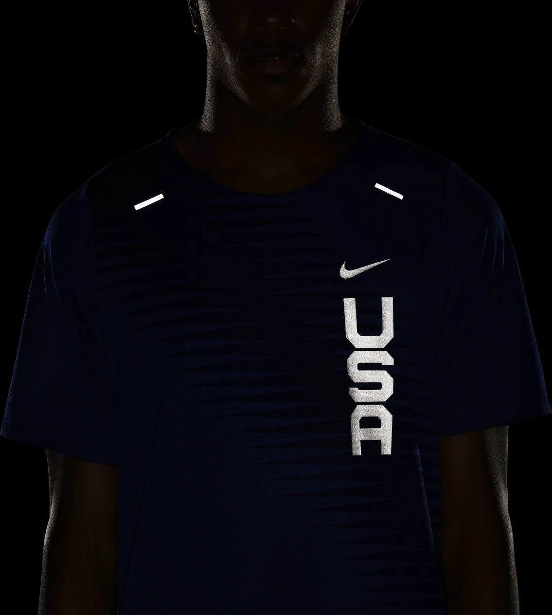 Nike Dri-FIT Team USA Rise 365 Short Sleeve Jersey Blue - Image 7