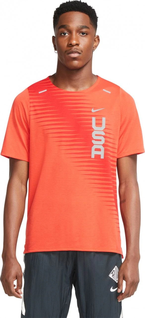 Nike Dri-FIT Team USA Rise 365 Short Sleeve Jersey Blue - Image 9