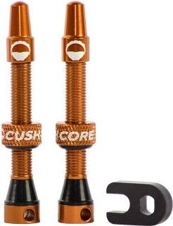 CushCore Tubeless Valves 44 Mm Orange