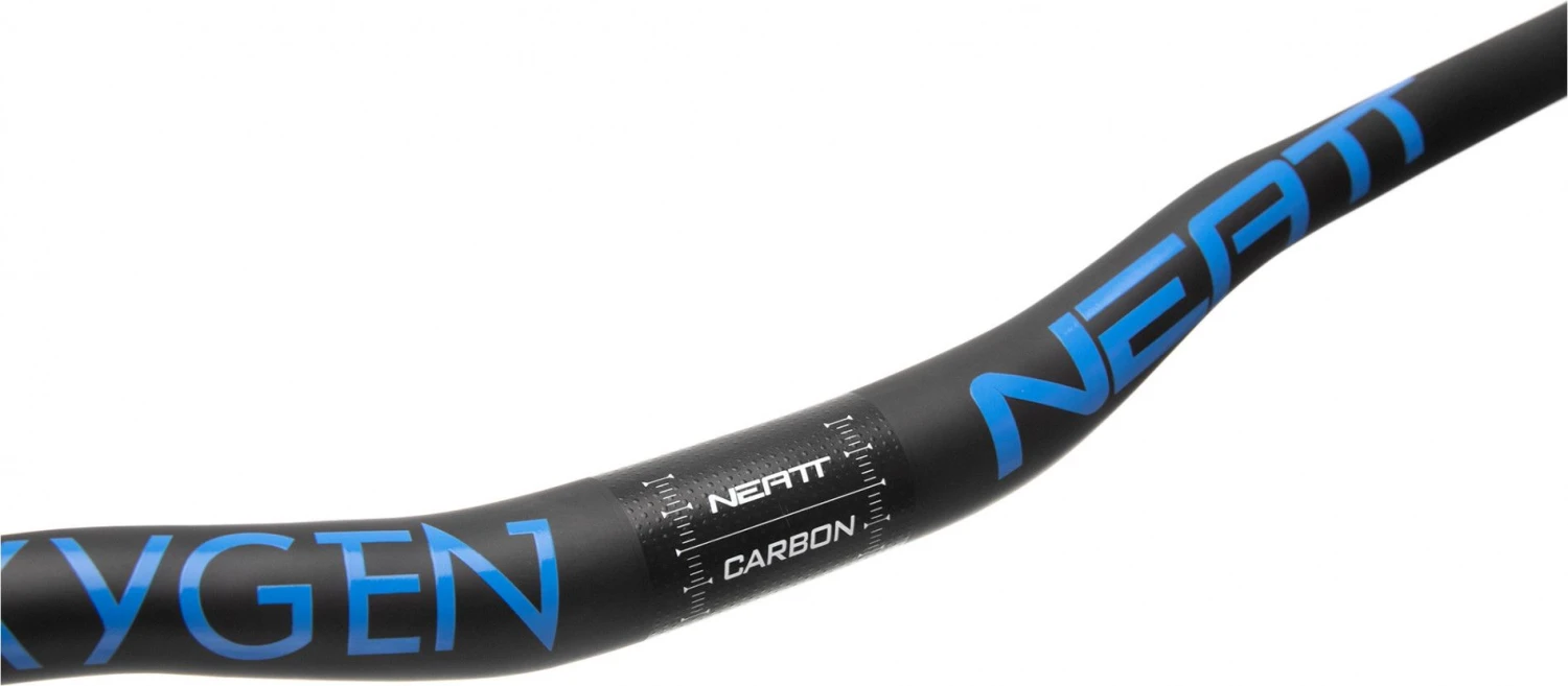 Neatt Oxygen Carbon Handlebar 780mm 31.8mm Black Blue - Image 2