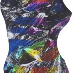 Arena Femme Iridiscent Challenge Back One Piece Black-Multi