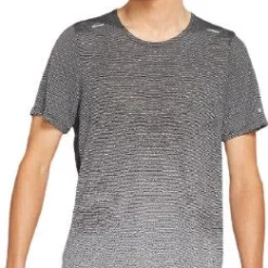 Nike Pinnacle Run Division Short Sleeves Jersey Gray Black Men