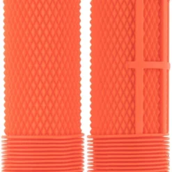 DMR DeathGrip Flangeless Thin Grips Orange Gum
