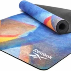 Reebok Yoga Mat Natural Rubber Mat Multi-colors