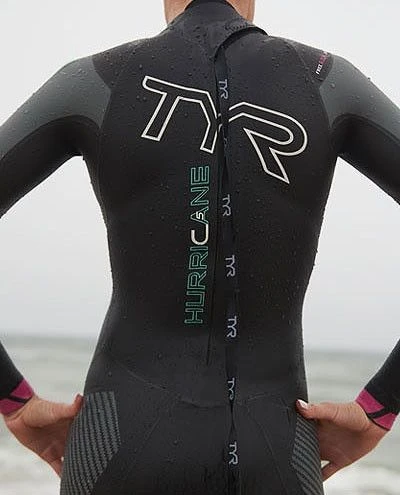 Tyr Hurricane Cat 5 Neoprene Womens Triathlon Wetsuit Black / Blue / Pink - Image 6