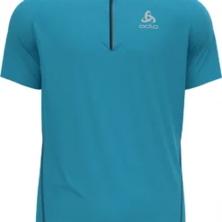 Short Sleeve 1/2 Zip Jersey Odlo Axalp Trail Blue