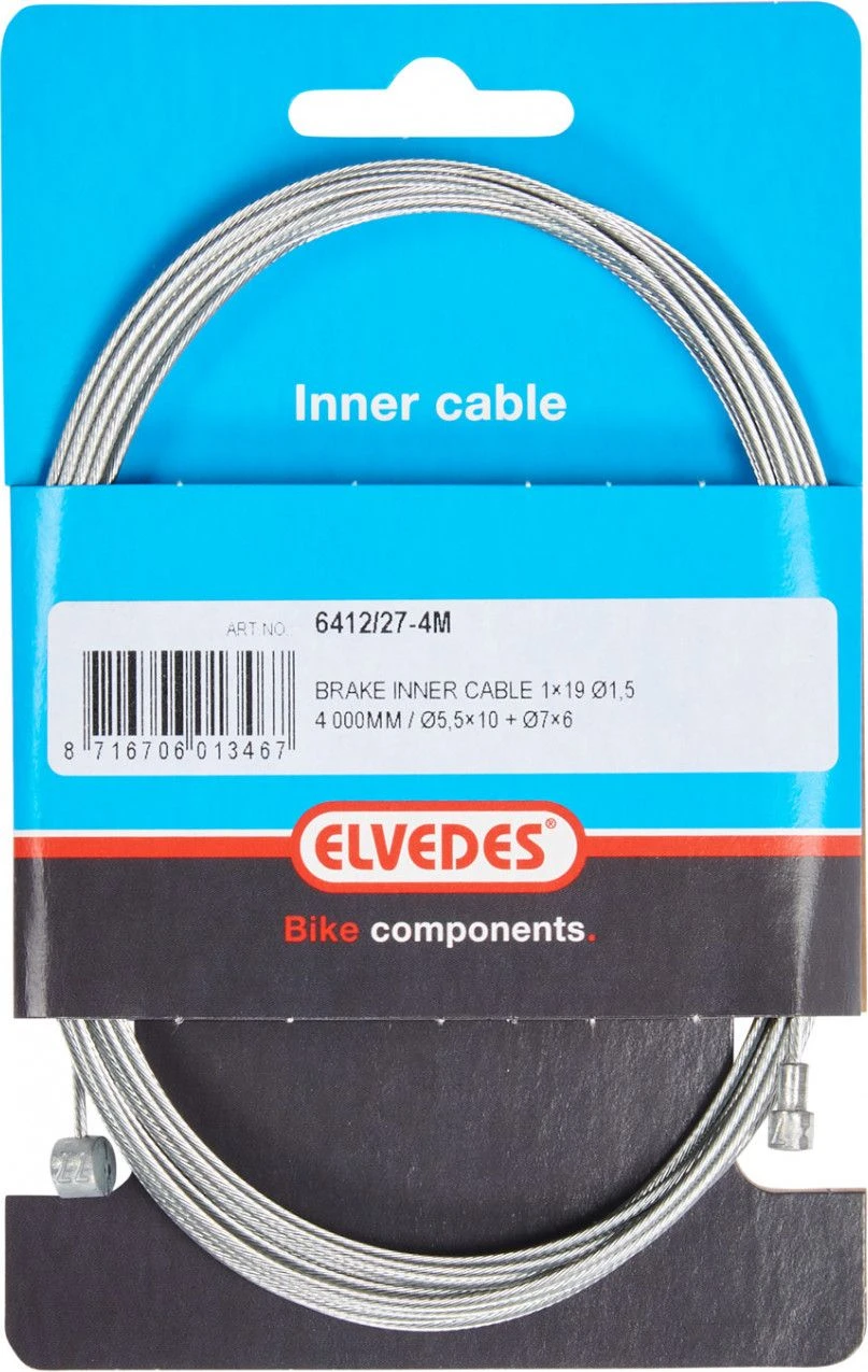Elvedes Brake Cable Ø1,5mm 4000 Mm