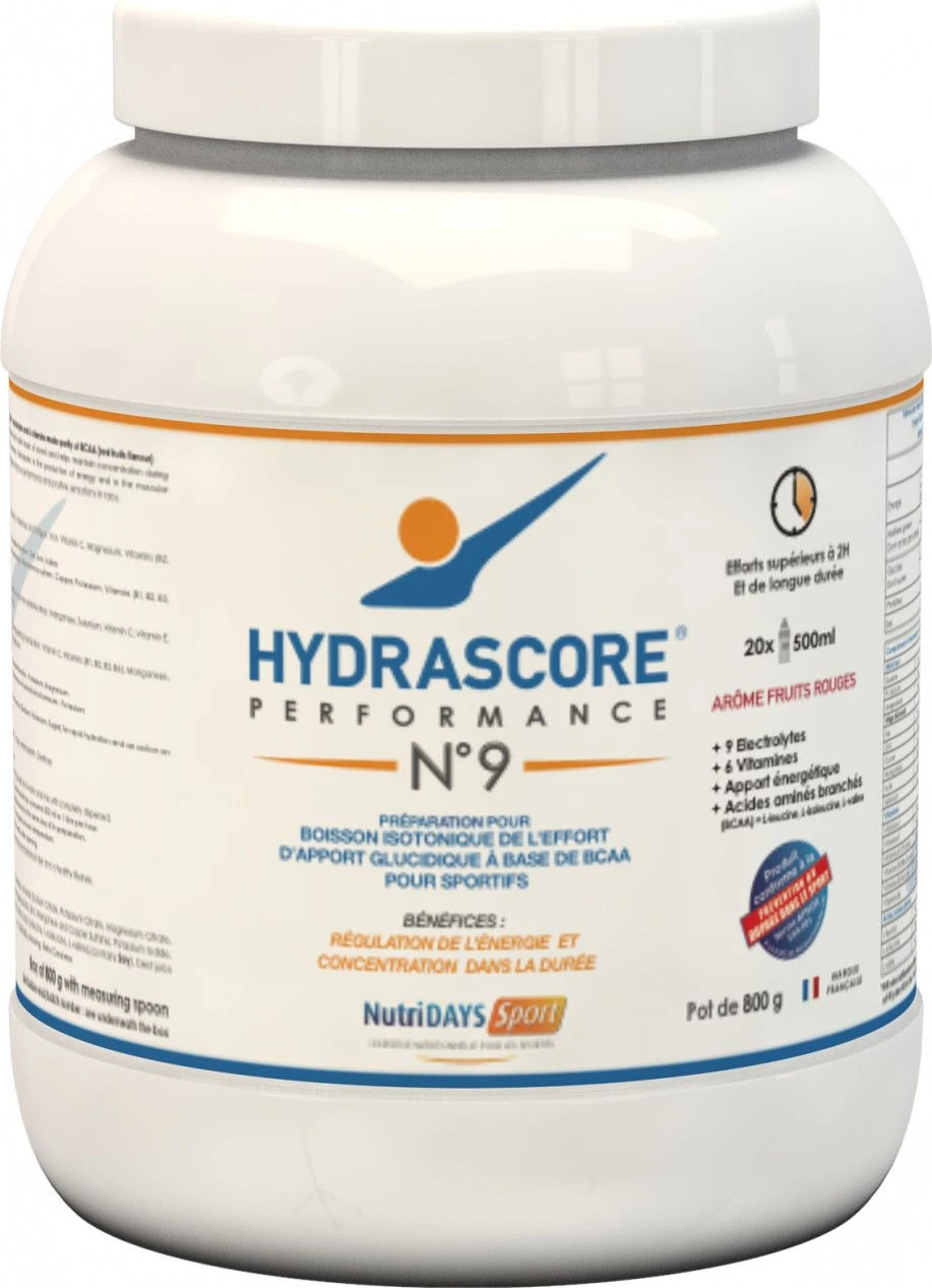 Isotonic Drink Of The Effort Hydrascore N ° 9 Red Fruits 800g