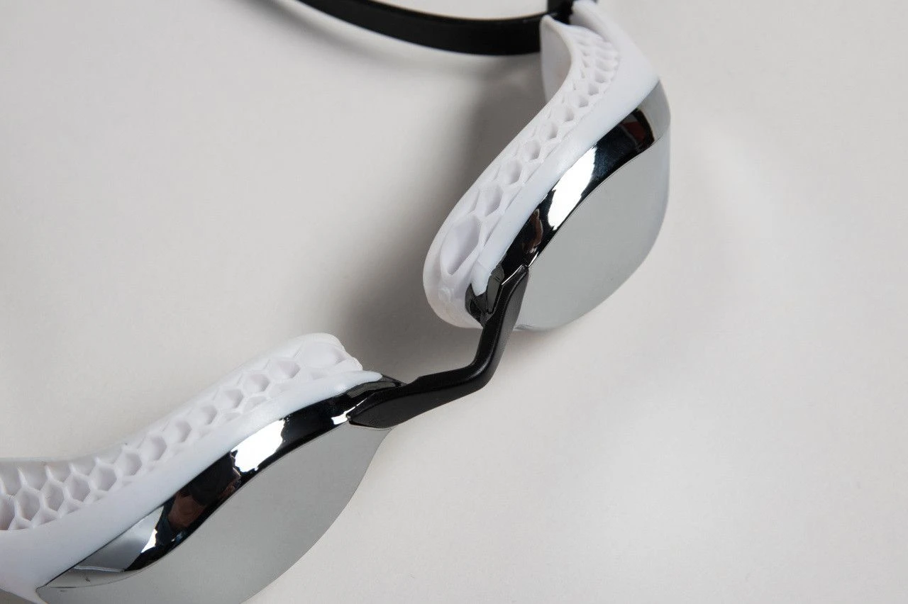 Arena Air-Speed Mirror Swimming Goggles White Black - Image 7