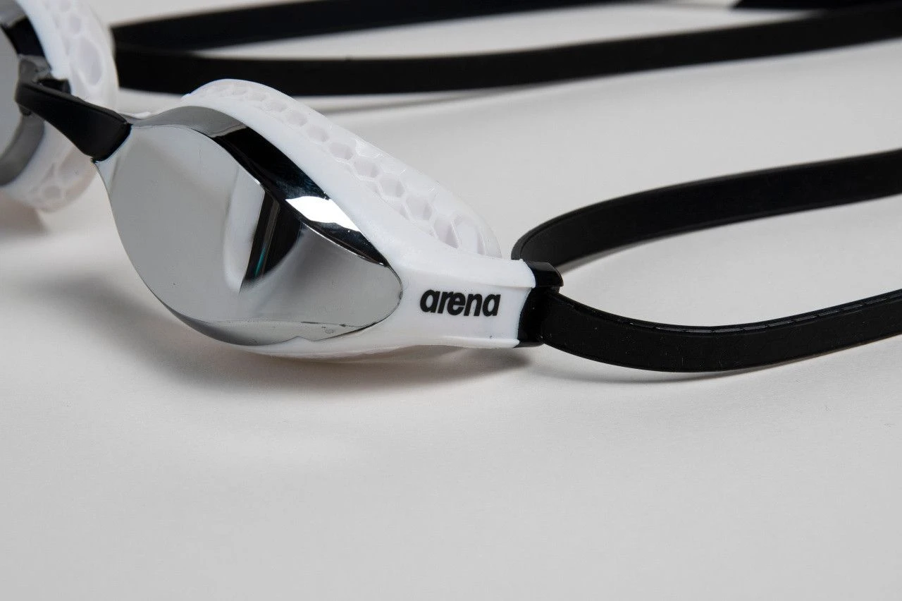 Arena Air-Speed Mirror Swimming Goggles White Black - Image 9