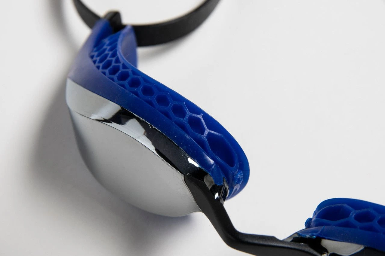Arena Air-Speed Mirror Swimming Goggles Blue Black - Image 7