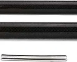 Use Straight Tri Carbon 3K Extensions Black