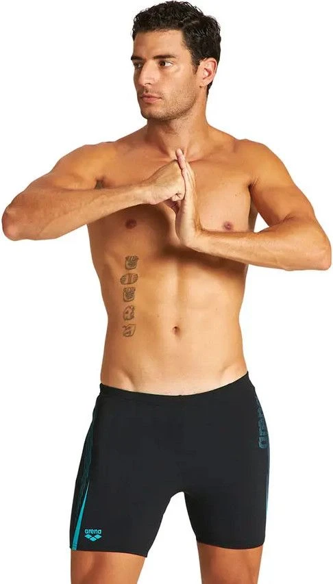 Arena Mid Jammer Light Touch Swimsuit Black - Image 2