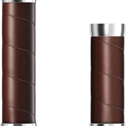 Brooks England Slender Leather Grips 130/100 Mm Grips Brown