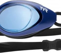 TYR Blackhawk Racing Swimming Goggles Navy Blue