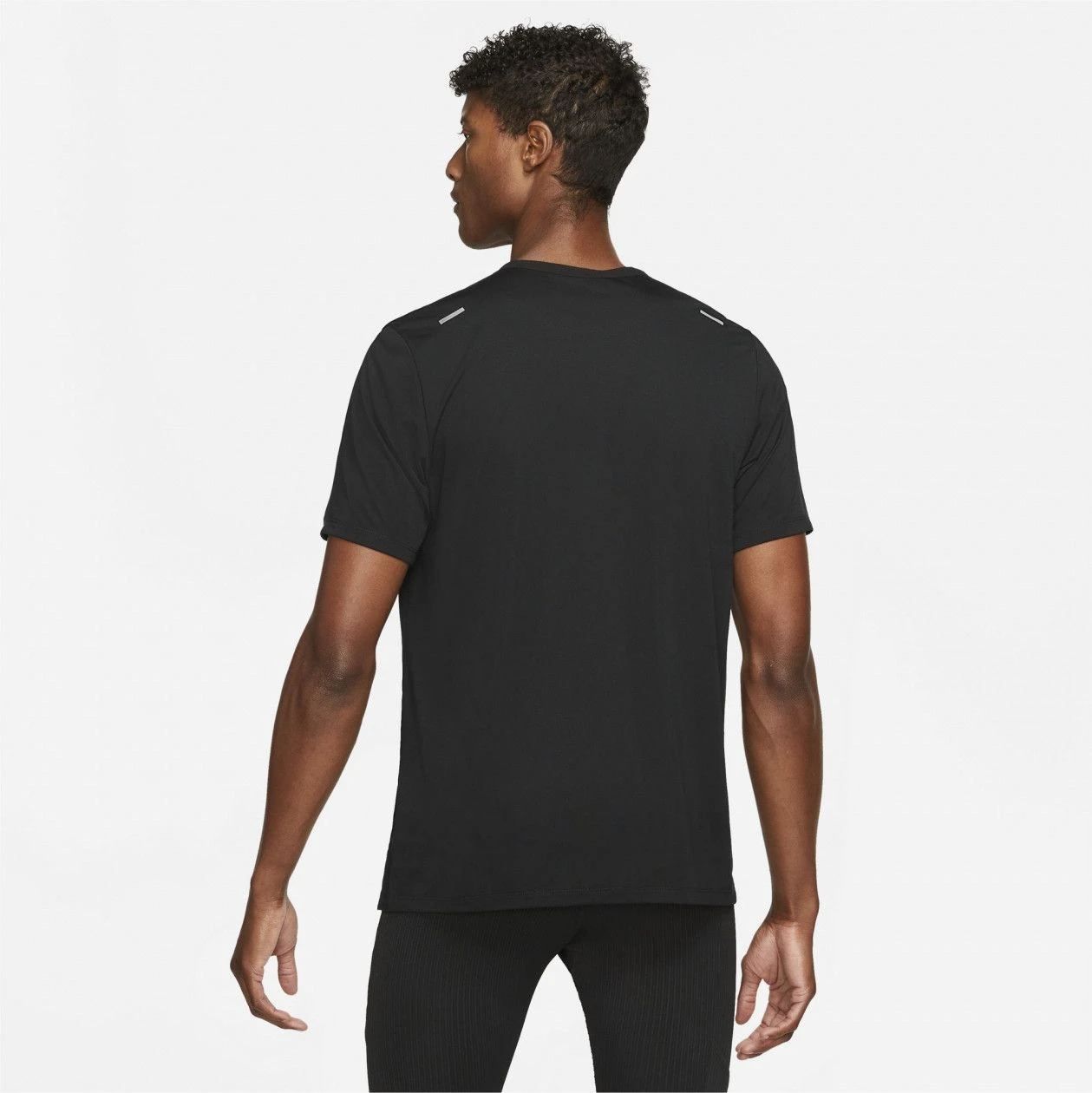 Nike Dri-Fit Rise 5 Short Sleeve Jersey Black - Image 2