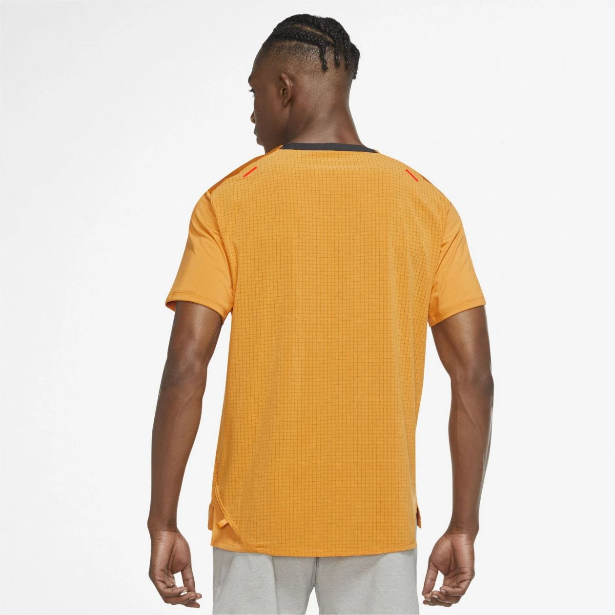 Nike Dri-Fit Rise 5 Trail Orange Short Sleeve Jersey - Image 2