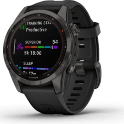 Garmin Fenix 7S Sapphire Solar Titanium Carbon Grey Sport Watch