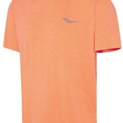 Saucony Time Trial Campfire Campfire Short Sleeve Jersey Orange Man