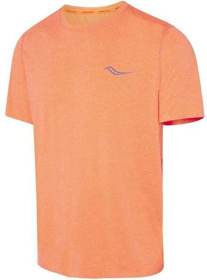 Saucony Time Trial Campfire Campfire Short Sleeve Jersey Orange Man