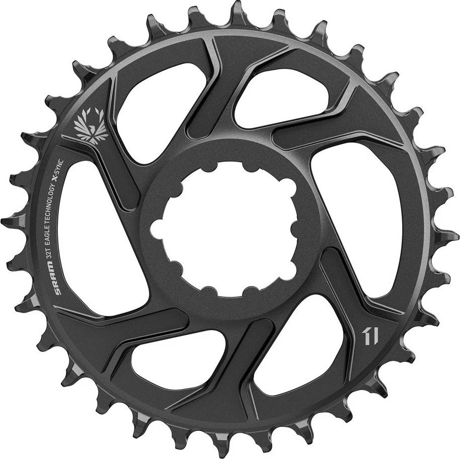 SRAM X-SYNC EAGLE Direct Mount Chainring, 6mm Offset 12 Speed, Black