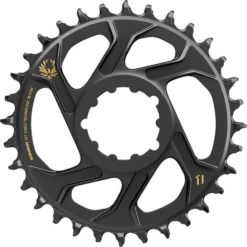 SRAM X-SYNC EAGLE Direct Mount Chainring, 6mm Offset 12 Speed, Black Gold