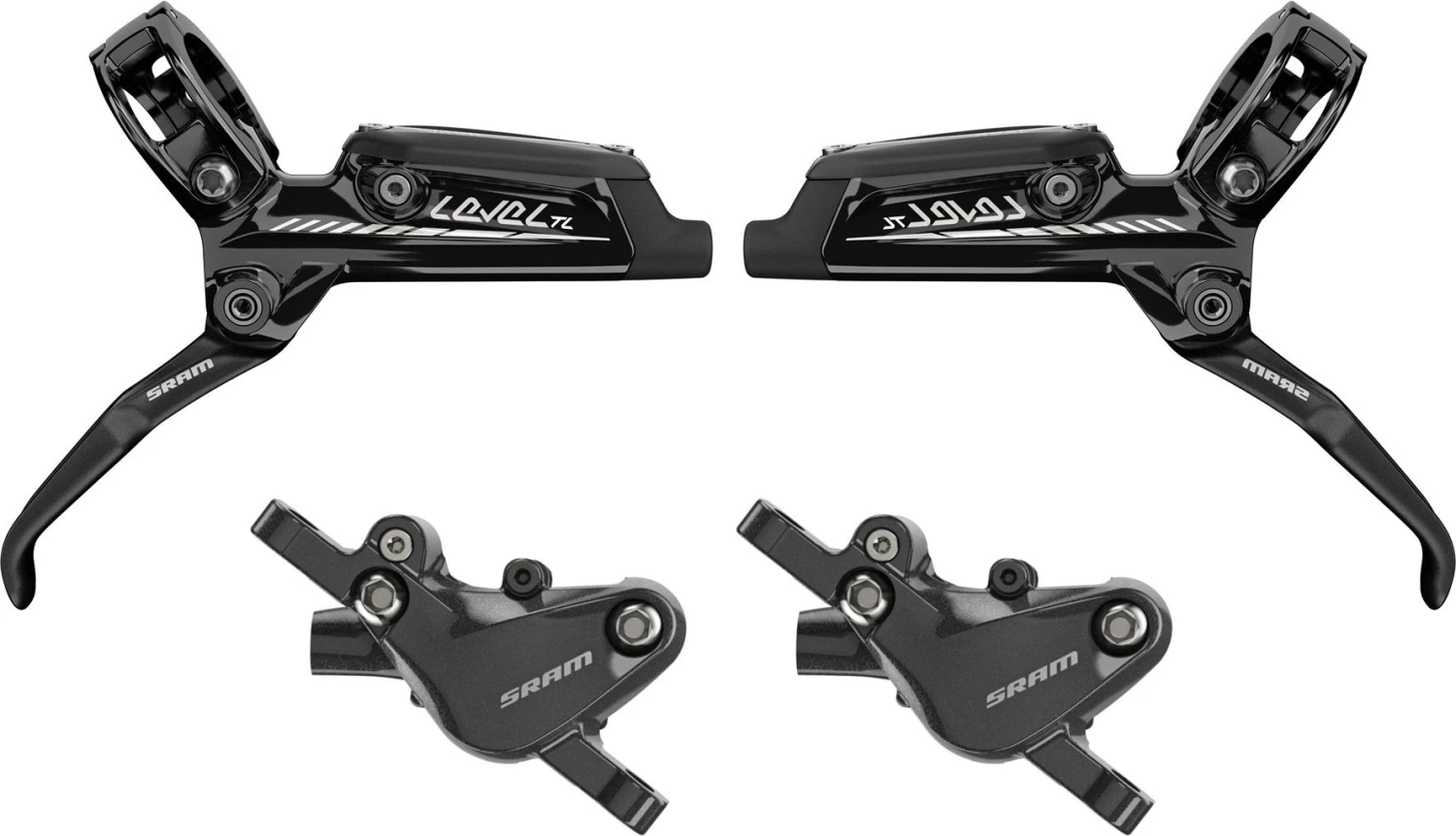 Pair Of Disc Brake SRAM LEVEL TL Black - Without Disc