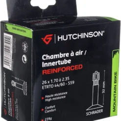 Hutchinson Reinforced Butyl Tube 26 * 1.70 2.35 Big Schrader Valve (each)