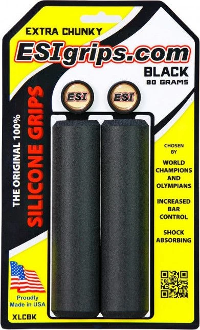 ESI Grips ESI Extra Chunky Silicone Grips 34mm Dark Grey