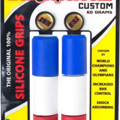 ESI Chunky 32mm Silicone Grips - Blue White Red