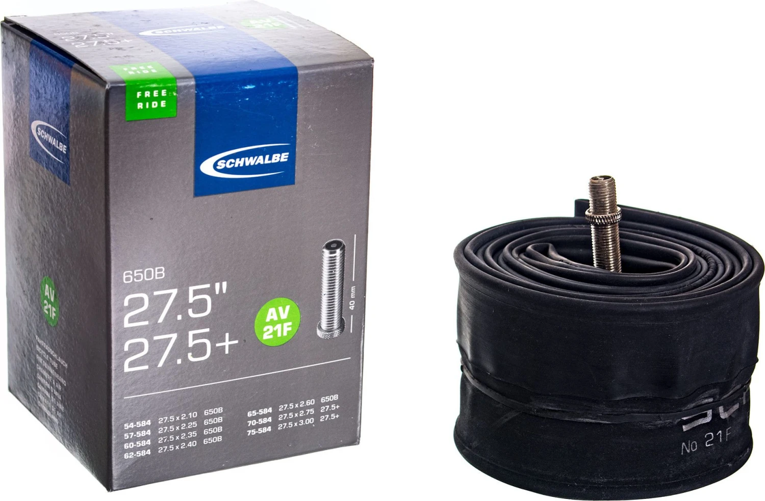 Schwalbe Freeride Tube 27.5/27.5 Plus Schrader 40 Mm