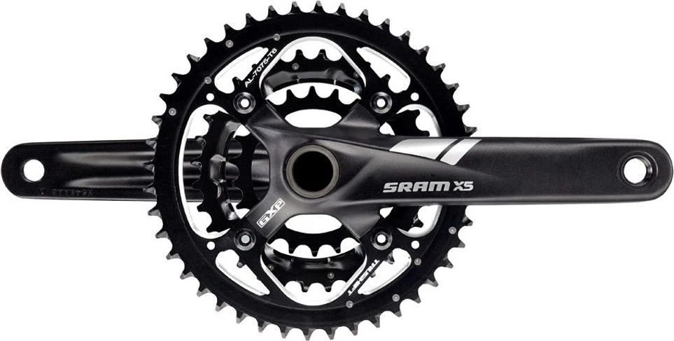MTB Crankset Sram X5 GXP 44/32/22 9s Black (w/o BB)