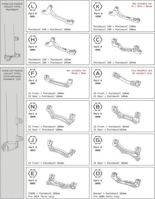 Hope Mount Adapter G Rear IS / PM 203 Mm - Image 2