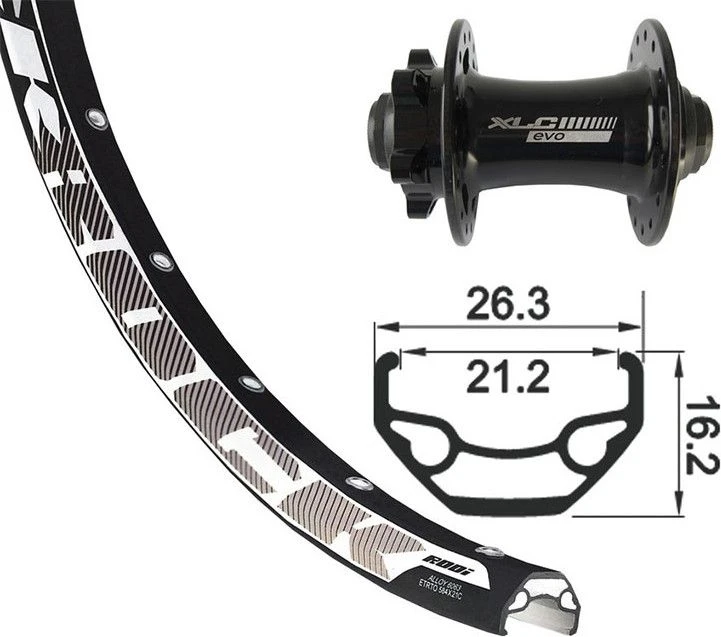 XLC 29'' Front Wheel | 15x100 Mm | Black