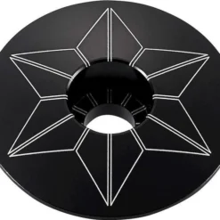 Supacaz Star Capz Black (power Coated)