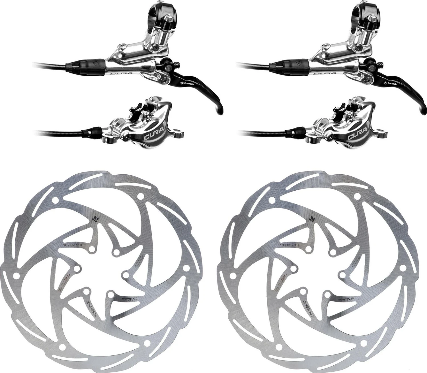 Brakeset FORMULA Cura Polish 2019 With Formula Cura 4 Rotor