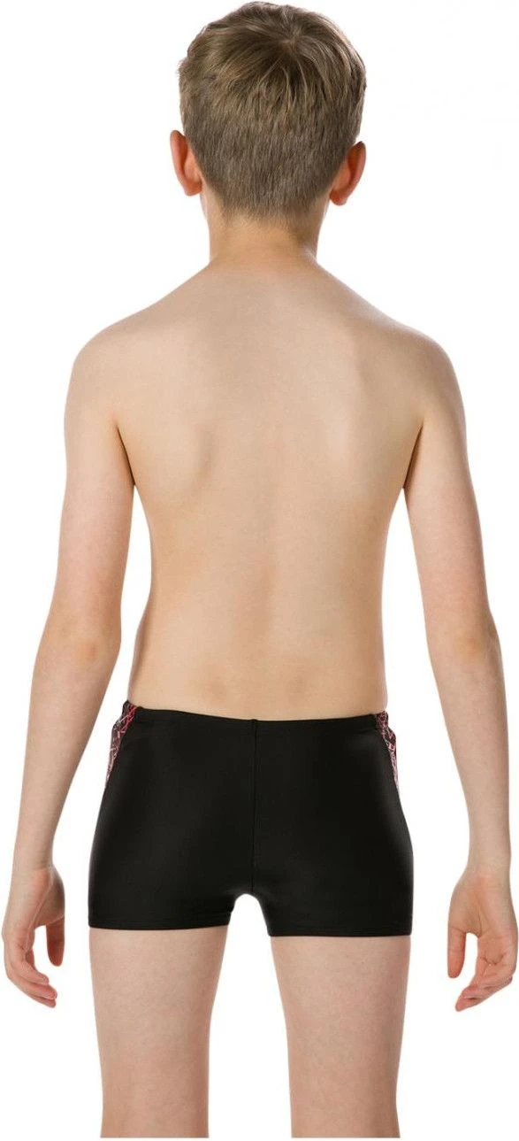Speedo E10 Boom Splice Boy Aquashort Black Red - Image 2