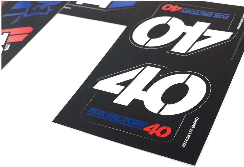 Fox Racing Shox Stickers Heritage 2019 Red/White/Blue - Image 3