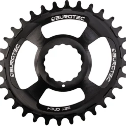 Burgtec Oval Chainring Thick Thin Black