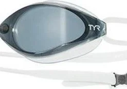 TYR Tracer X Racing Swimming Goggles - White