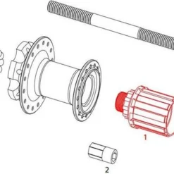 Sram Freewheel Body For Shimano Hub MTH 406